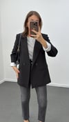 Ms Siyah Blazer Premium Ceket