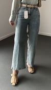 Niagara Tint Yıkamalı Yüksek Bel Crop Flare Jeans