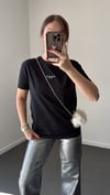 Not From Paris Siyah Basic Tshirt