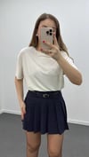 Oys Krem Modal Kumaşlı Tshirt