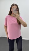 Oys Pembe Modal Kumaşlı Tshirt