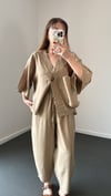 Reina Vizon Modal Kimono Ve Şalvar Pantolon Takım