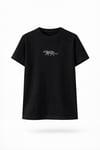 Siyah Mavi Kaplan Baskılı Basic Tshirt