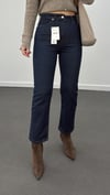 Toronto Dark Blue Yıkamalı Boy Fit Jeans
