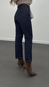 Toronto Dark Blue Yıkamalı Boy Fit Jeans