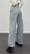 Wanda Açık Tintli Orta Bel Baggy Relax Fit Jeans