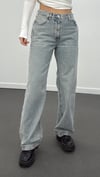 Wanda Açık Tintli Orta Bel Baggy Relax Fit Jeans