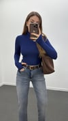 Yoko Saks Mavisi Balıkçı Yaka Modal Body