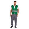 Basic Tip Reflektörlü Yeşil Renk İkaz Yeleği