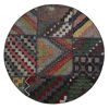El Dokuması Patchwork Antik Model Kilim 3 (120 Çap)