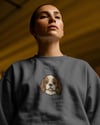 Cavalier King Charles Baskılı Kadın Sweatshirt – Minimal Köpek İkonlu