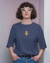 Cavalier King Charles Köpek Baskılı Kadın Oversize Tişört – Minimal Cavalier Tasarım
