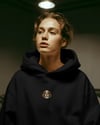 Cavalier King Charles Nakışlı Siyah Kadın Hoodie – Oversize Kapüşonlu Sweatshirt