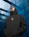 Cavalier King Charles Nakışlı Siyah Kadın Hoodie – Oversize Kapüşonlu Sweatshirt