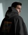 Çığlık Kedi Tasarımlı Siyah Unisex Kapüşonlu Sweatshirt – Sanatsal & Retro Hoodie