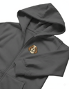 Erkek Cavalier King Charles Baskılı Oversize Fermuarlı Hoodie
