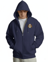 Erkek Cavalier King Charles Baskılı Oversize Fermuarlı Hoodie