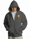 Erkek Golden Retriever Baskılı Oversize Fermuarlı Hoodie