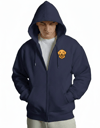 Erkek Golden Retriever Baskılı Oversize Fermuarlı Hoodie
