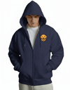 Erkek Golden Retriever Baskılı Oversize Fermuarlı Hoodie