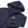 Erkek Husky Baskılı Oversize Fermuarlı Hoodie
