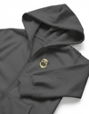 Erkek Kangal Baskılı Oversize Fermuarlı Hoodie