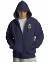 Erkek Kangal Baskılı Oversize Fermuarlı Hoodie