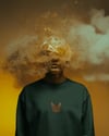 Erkek Minimal Bengal Kedi Logolu Bisiklet Yaka Sweatshirt – Basic & Günlük Stil