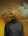 Erkek Minimal Bengal Kedi Logolu Bisiklet Yaka Sweatshirt – Basic & Günlük Stil