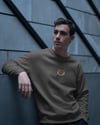 Erkek Minimal Maine Coon Kedi Logolu Unisex Bisiklet Yaka Sweatshirt – Günlük & Basic Stil