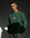 Erkek Minimal Maine Coon Kedi Logolu Unisex Bisiklet Yaka Sweatshirt – Günlük & Basic Stil