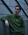 Erkek Minimal Maine Coon Kedi Logolu Unisex Bisiklet Yaka Sweatshirt – Günlük & Basic Stil