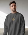 Erkek Minimal Maine Coon Kedi Logolu Unisex Bisiklet Yaka Sweatshirt – Günlük & Basic Stil