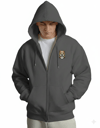 Erkek Pitbull Baskılı Oversize Fermuarlı Hoodie