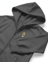 Erkek Pitbull Baskılı Oversize Fermuarlı Hoodie