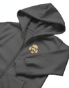 Erkek Poodle Baskılı Oversize Fermuarlı Hoodie