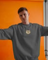 Erkek Ragdoll Kedisi Desenli Sweatshirt – Minimal Göğüs Baskılı, Rahat Kesim