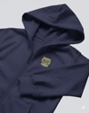 Erkek Scottish Fold Baskılı Oversize Fermuarlı Hoodie