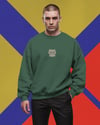 Erkek Scottish Fold Kedisi Desenli Sweatshirt – Minimal Göğüs Baskılı, Unisex Rahat Kalıp