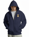 Erkek Shih Tzu Baskılı Oversize Fermuarlı Hoodie