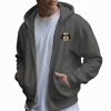 Erkek Shih Tzu Baskılı Oversize Fermuarlı Hoodie