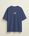 Erkek Siberian Kedi Baskılı Oversize Tişört – Minimal Sibirya Kedisi Tasarım