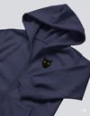 Erkek Siyah Kedi Baskılı Oversize Fermuarlı Hoodie