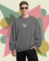 Erkek Sphynx (Tüysüz) Kedisi Desenli Sweatshirt – Minimal Göğüs Baskılı, Unisex Rahat Kalıp