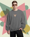 Erkek Sphynx (Tüysüz) Kedisi Desenli Sweatshirt – Minimal Göğüs Baskılı, Unisex Rahat Kalıp