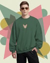 Erkek Sphynx (Tüysüz) Kedisi Desenli Sweatshirt – Minimal Göğüs Baskılı, Unisex Rahat Kalıp