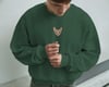 Erkek Sphynx (Tüysüz) Kedisi Desenli Sweatshirt – Minimal Göğüs Baskılı, Unisex Rahat Kalıp