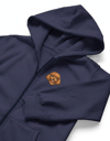 Erkek Toy Poodle Baskılı Oversize Fermuarlı Hoodie