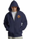 Erkek Toy Poodle Baskılı Oversize Fermuarlı Hoodie