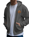 Erkek Toy Poodle Baskılı Oversize Fermuarlı Hoodie